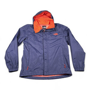 North Face Jacket Adult SMALL Blue Resolve 2 Dryvent Hooded Rain Outdoor Hiking